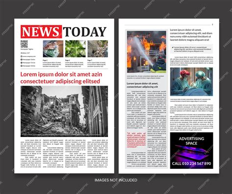 newspaper article layout design