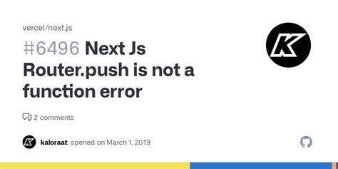next js router push not working