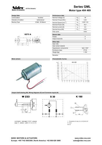 Nidec Motor Catalog