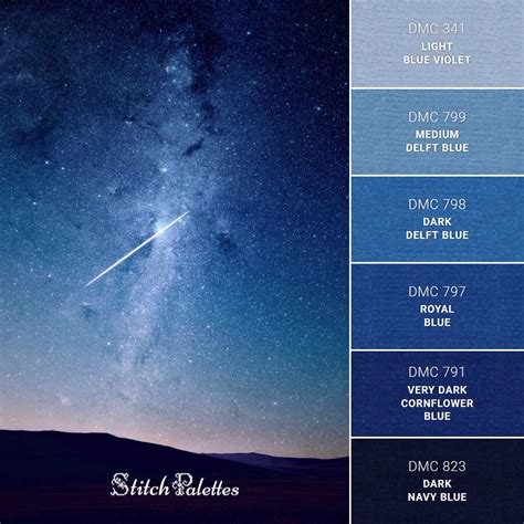 night sky blue code
