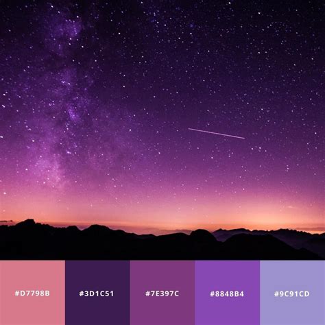 night sky gradient color code