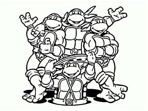 ninja turtles coloring pages  effy moom