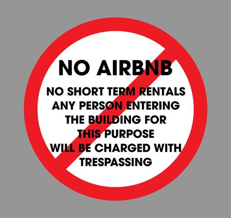 No Airbnb Policy