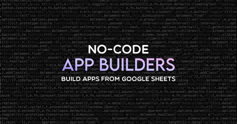 no code app builder google