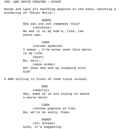 no dialogue script example
