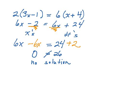 no solution example problems