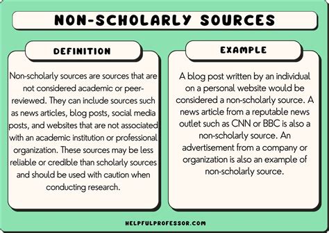non academic sources examples