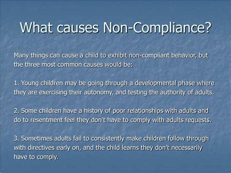 non compliance examples aba