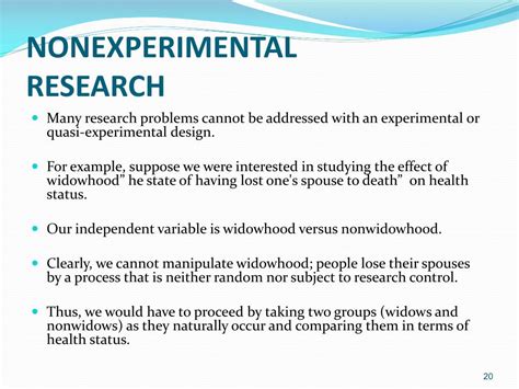 non experimental methodology psychology example