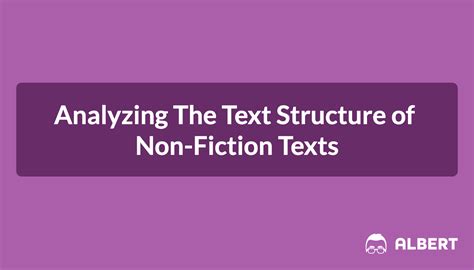 non fiction text analysis structure