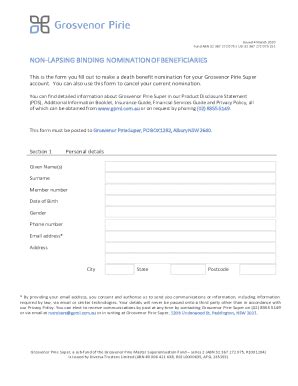 non lapsing nomination meaning