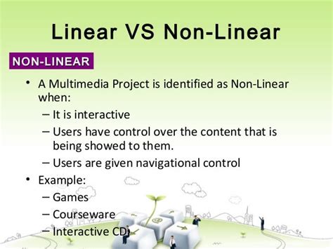 non linear presentation definition computer