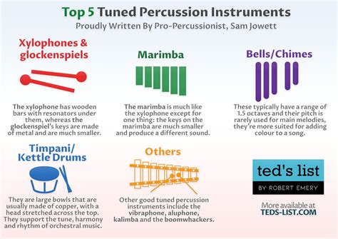 non percussion instruments list with pictures