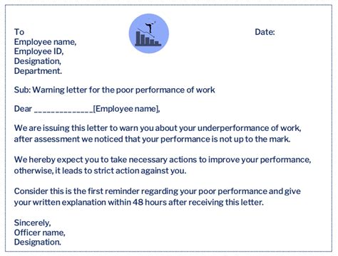 non performance mail to employee