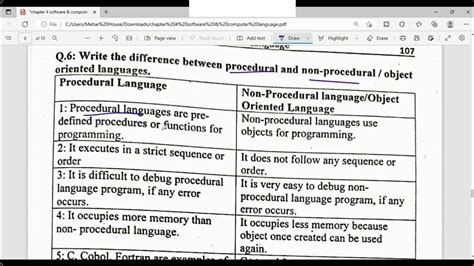 non procedural language examples