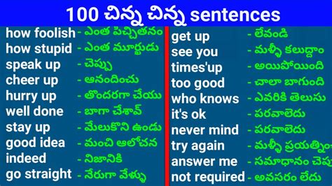 non specific meaning in telugu