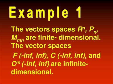 non vector space examples