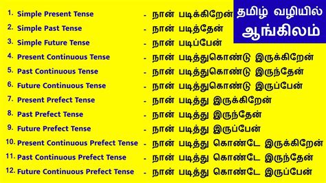 non working meaning in tamil examples