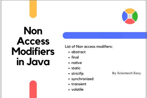 non-access modifiers in java