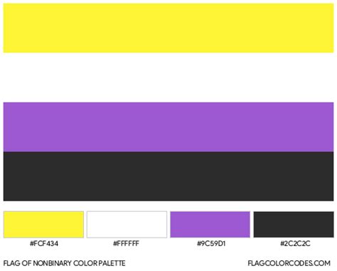 nonbinary flag color codes