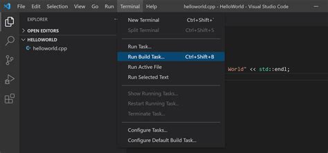 not able to run c++ program in visual studio code
