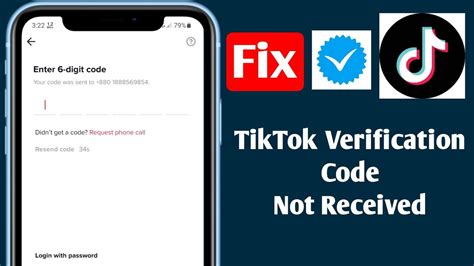 not getting tiktok verification code