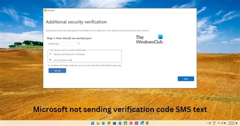 not receiving microsoft code text