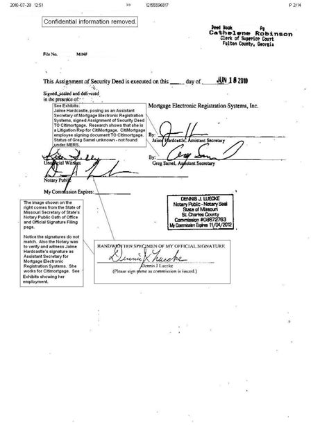 notarized signature example