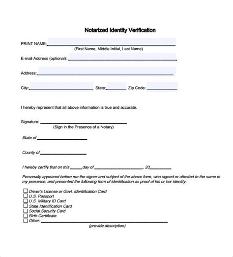 notarized statement example pdf