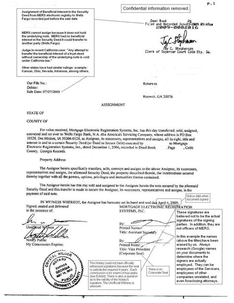 notary documents examples