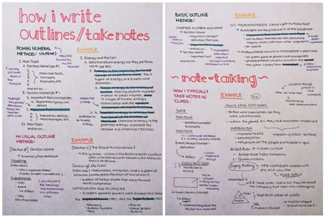 note taking example
