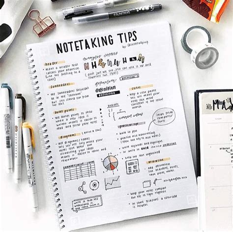 note taking examples aesthetic