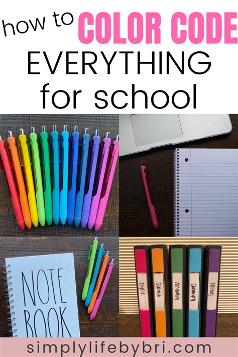 notebook color codes
