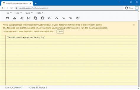 notepad app example