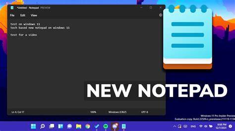 notepad app in windows