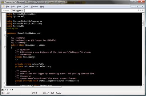 notepad program examples
