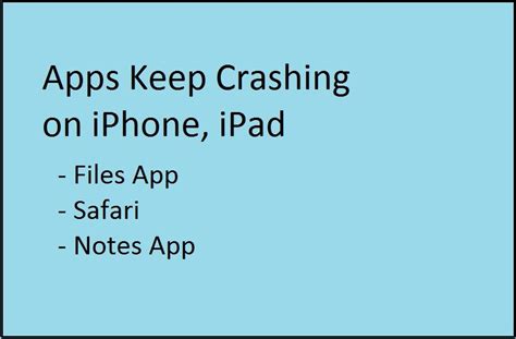 notes app keeps crashing iphone