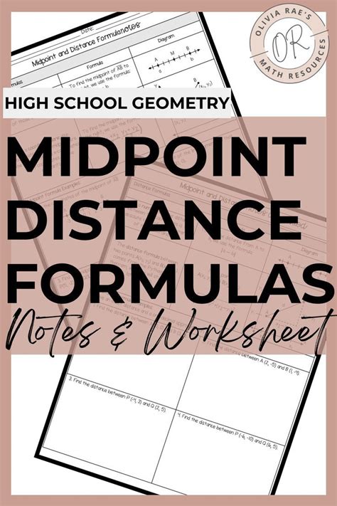 notes on distance and midpoint formula answer key