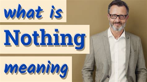 nothing meaning in english