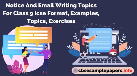 notice and email writing topics for class 9 icse