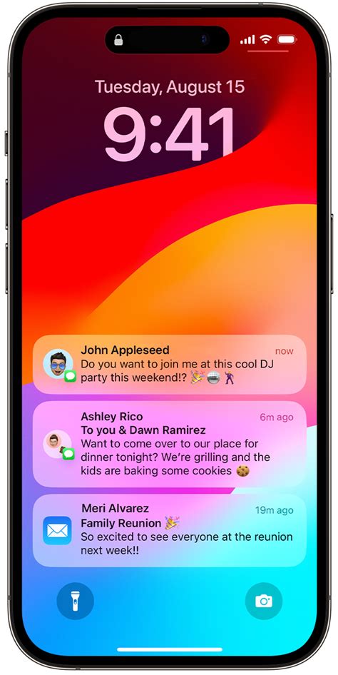 notifications for text on iphone