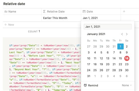 notion formula format date relative