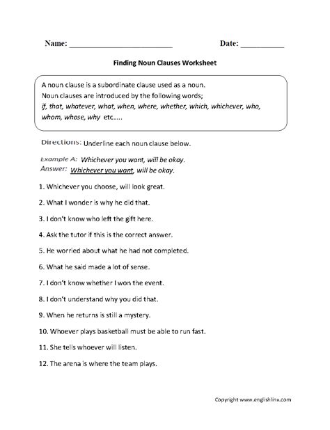 noun clause exercises with answers pdf class 7