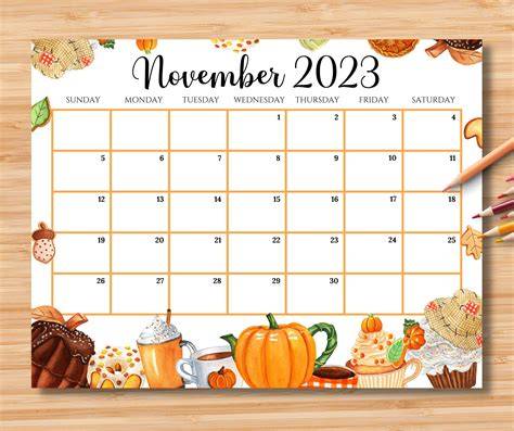 november calendar