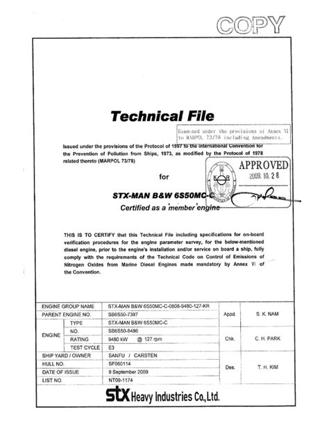 nox technical file sample pdf