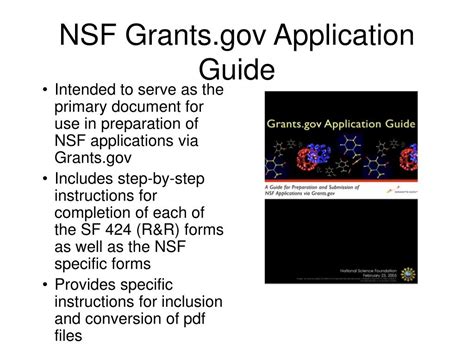 nsf grants gov application guide