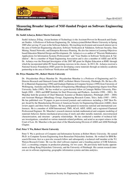 nsf project summary