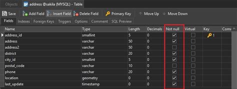 null value meaning in database