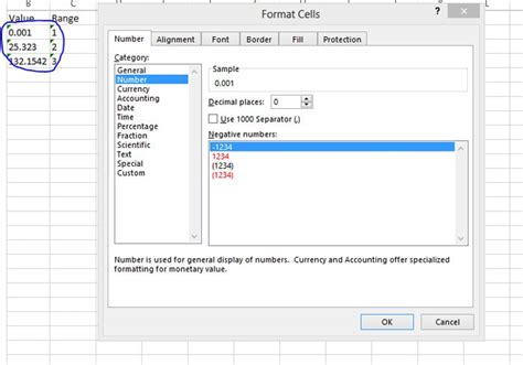 number format in excel not working