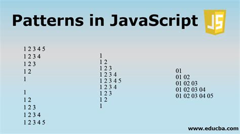 number pattern programs in javascript
